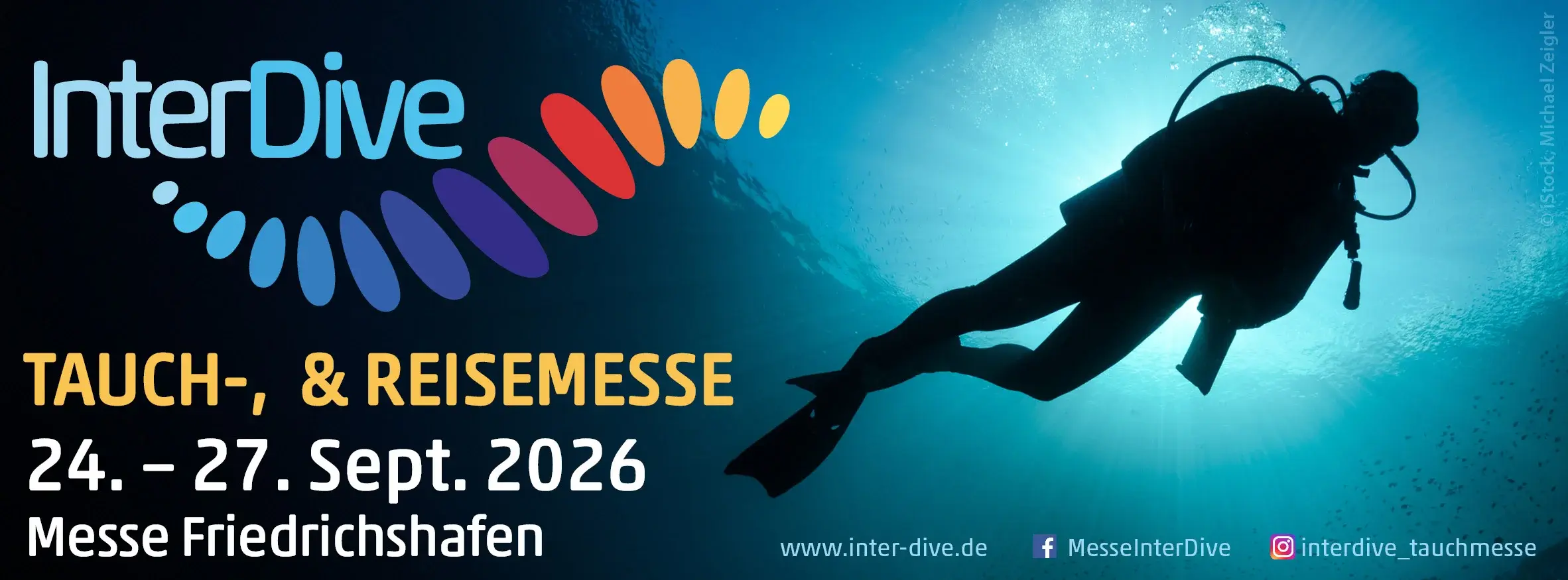 InterDive Tauch- und Reisemesse, 24.–27. September 2026, Messe Friedrichshafen