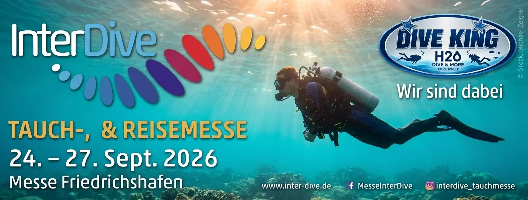 InterDive Tauch- und Reisemesse, 24.–27. September 2026, Messe Friedrichshafen