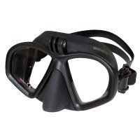 GP1 Tauchmaske mit Actioncam-Halterung - Silikon schwarz...