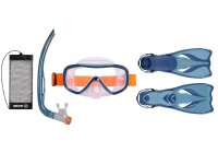 Oceo Schnorchelset - Flossen 38/41, Maske und Schnorchel...