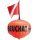Runde PVC-Boje mit Leine