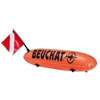 Längliche PVC-Boje mit Leine