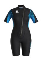 Velvet Shorty 3mm Damen (schwarz/türkis)