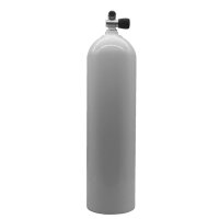 MES 11,1 L Aluflasche weiß 207 bar mit Ventil 12144RE