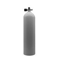MES 11,1 L, Aluflasche weiß 207 bar mit Ventil...