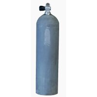 MES 11,1 L Aluflasche natur 207 bar mit Ventil 12144
