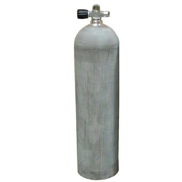 MES 11,1 L Aluflasche natur 207 bar mit Ventil 12544-LI