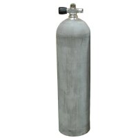 MES 11,1 L Aluflasche natur 207 bar mit Ventil 12544-LI