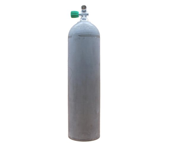 MES 11,1 L Aluflasche natur 207 bar mit Nitrox Ventil 12400-LI