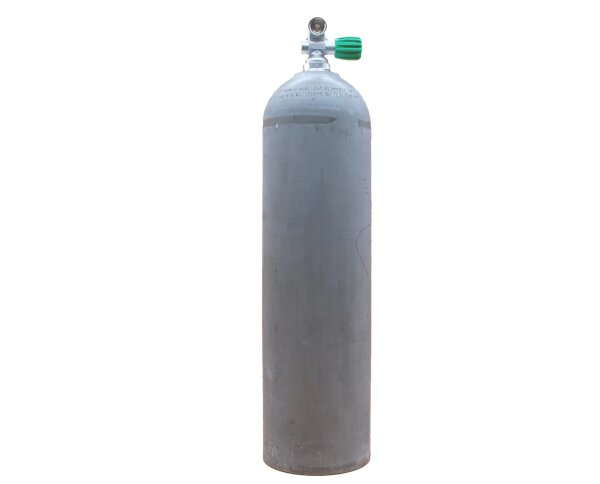 MES 11,1 L Aluflasche natur 207 bar mit Nitrox Ventil 12400-RE