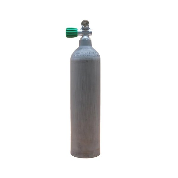 MES 3 L /200 bar Aluflasche natur mit Nitrox Ventil 12400-LI