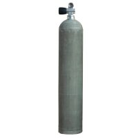 MES 5,7 L Aluflasche natur 207 bar mit Ventil 12144M
