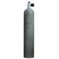 MES 5,7 L Aluflasche natur 207 bar mit Ventil 12144RE
