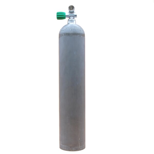 MES 5,7 L Aluflasche natur 207 bar mit Nitrox Ventil 12400-LI