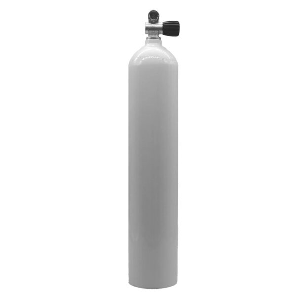 MES 5,7 L Aluflasche weiß 207 bar mit Ventil 12144RE