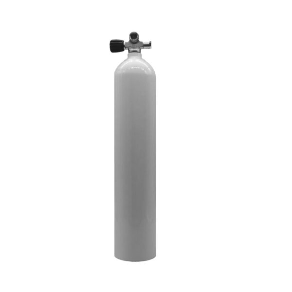 MES 5,7 L Aluflasche weiß 207 bar mit Ventil 12544-LI