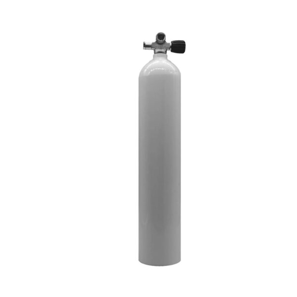 MES 5,7 L Aluflasche weiß 207 bar mit Ventil 12544-RE