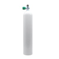 MES 5,7 L Aluflasche weiß 207 bar mit Nitrox Ventil...