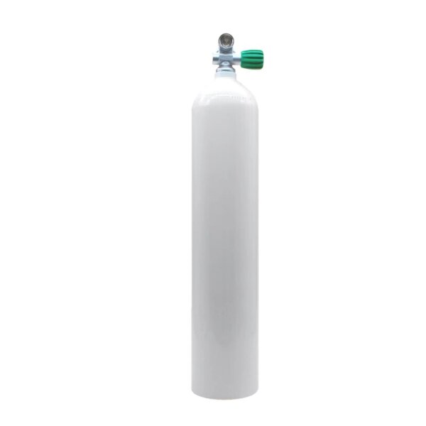 MES 5,7 L Aluflasche weiß 207 barmit Nitrox Ventil 12400-RE