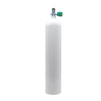 MES 5,7 L Aluflasche weiß 207 barmit Nitrox Ventil...