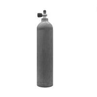 MES 7 L Aluflasche natur 200 bar mit Ventil 12144M