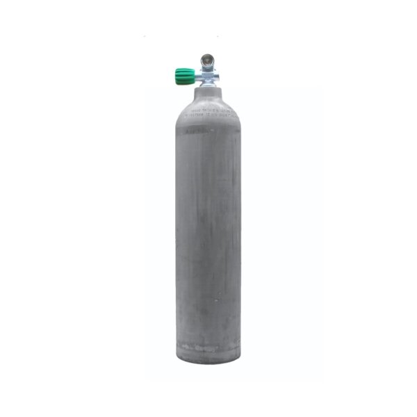 MES 7 L Aluflasche natur 200 bar mit Nitrox Ventil 12400-LI