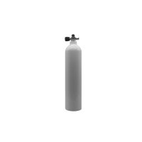 MES 7 L / 200 bar Aluflasche weiß 200 bar mit...