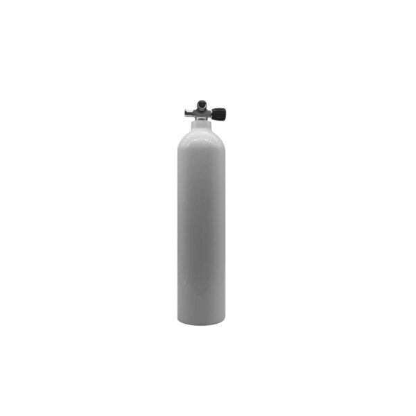 MES 7 L Aluflasche weiß 200 bar mit Ventil 12544-RE