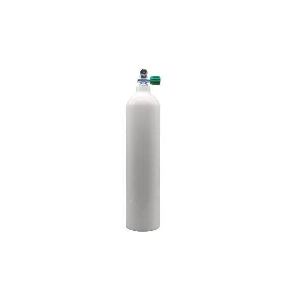 MES 7 L Aluflasche weiß 200 bar mit Nitrox Ventil 12400-RE