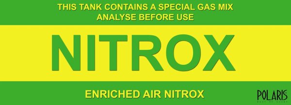 Aufkleber Nitrox - 29,8 x 10,4 cm