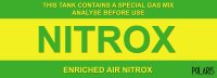 Aufkleber Nitrox - 29,8 x 10,4 cm