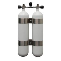 ECS Doppel 12L lang/232 bar Stahl TG mit V4TEC Schellen...