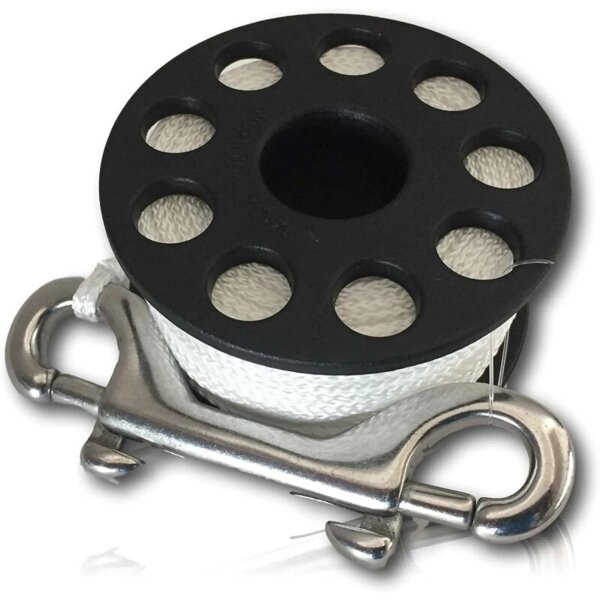 Polaris Basic Spool M (30m) mit Edelstahl Double Ender 10 cm