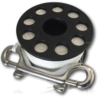 Polaris Basic Spool L (50m) mit Edelstahl Double Ender 10 cm