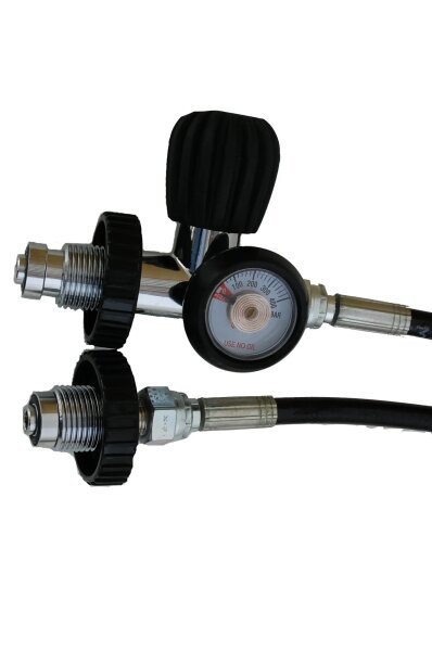 Polaris Überströmschlauch 2 m bis 300 bar mit Manometer