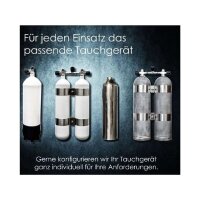 ECS 12 L/300 bar Stahl TG mit Standfuß und Ventil...