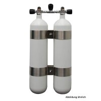 Faber, leichtes Doppel 7 L weiß 200 bar TG (40 mm...