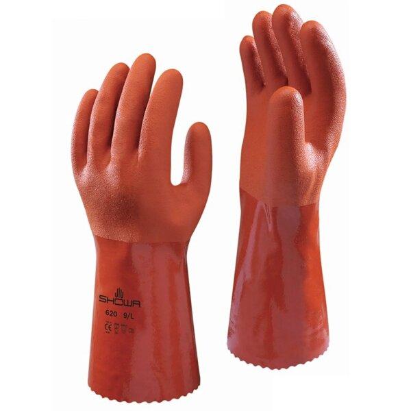Orange Showa Handschuhe (Abverkauf)