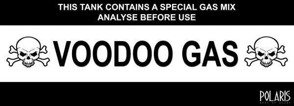Aufkleber Voodoo Gas - 29,5 x 10,3 cm
