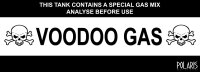 Aufkleber Voodoo Gas - 29,5 x 10,3 cm