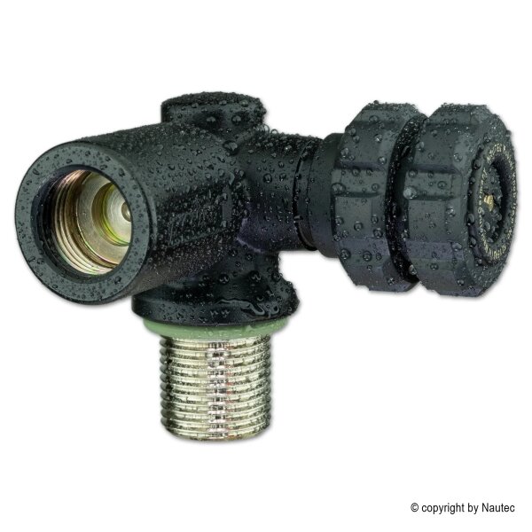 NAUTEC - Rebreather Valve DarkLine Air 232 bar 90º left