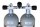 Faber Doppel 8 L/300 bar TG ""Steel Beast"" mit V4tec Schellen und Absperrbrücke (schmaler Abstand)