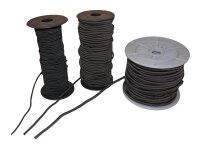 Bungee Cord 3 mm - Meterware - schwarz
