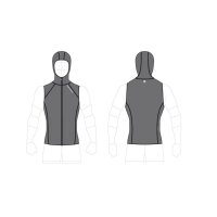 Sharkskin T2 CHILLPROOF VEST WITH HOOD FULL ZIP MENS