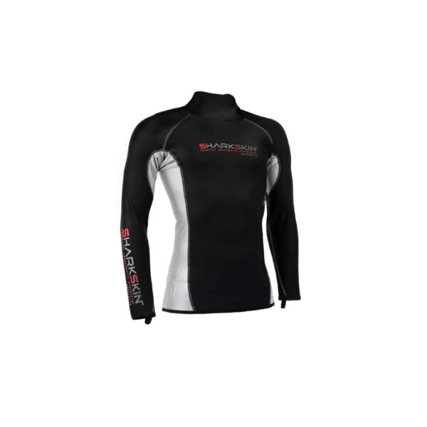 Sharkskin CHILLPROOF Long Sleeve Mens Black/Silver