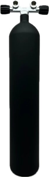 ECS 8,5 L/232 bar Stahl TG konkav ( matt schwarz ) mit Twinventil 12944
