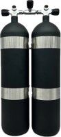 ECS Doppel 12L lang/232 bar Stahl TG konkav ( matt...