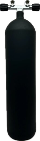ECS 12L lang/232 bar Stahl TG konkav ( matt schwarz ) mit Twinventill 12944