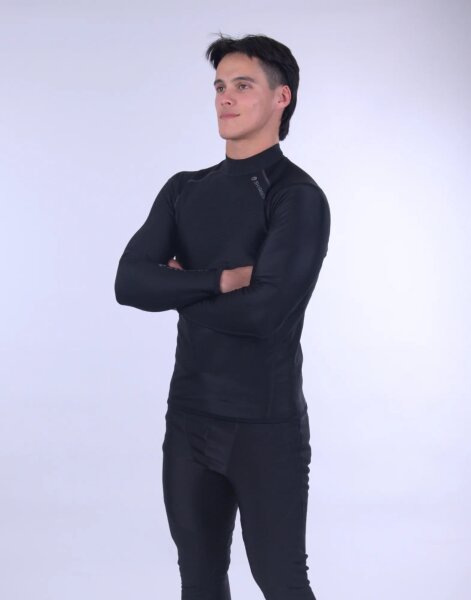 Sharkskin CHILLPROOF Long Sleeve Mens Black/Black