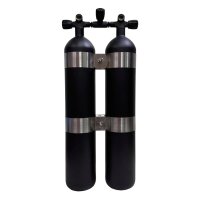 ECS Doppel 8,5L /232 bar Stahl TG konkav (schwarz) mit...